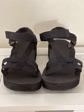 Teva Women’s Black  Strap Sandals 39